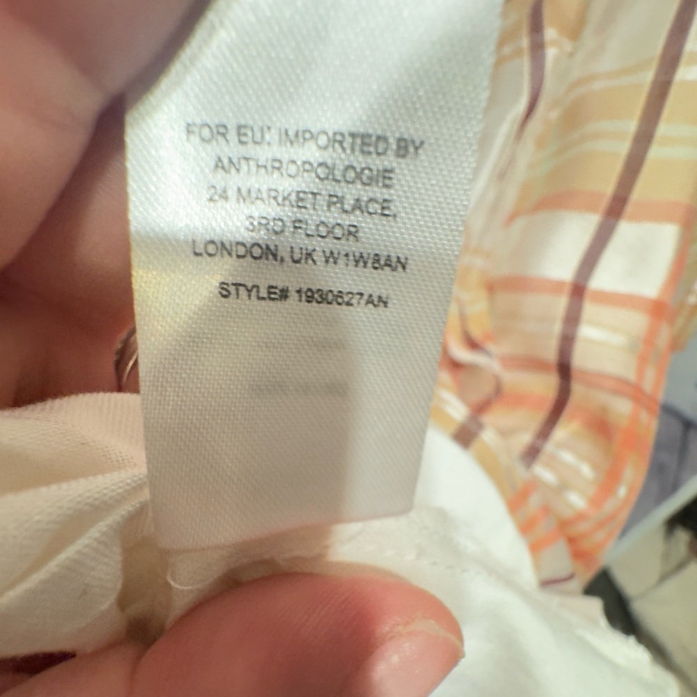 Anthropologie Current Air Polly Ruffled Peasant Blouse size Large, Like New!!! - Picture 11 of 15